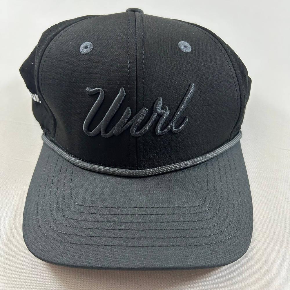 UNRL Snapback Hat Unisex OSFM Black Illumio Leave A Legacy Performance Rope Cap